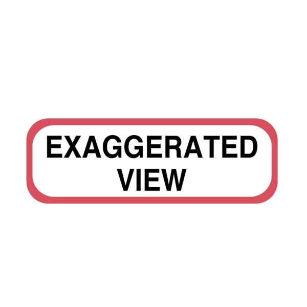 Nevs Position Labels - Exaggerated View 1/2" x 1-1/2" White w/Red & Black XP-218 - main